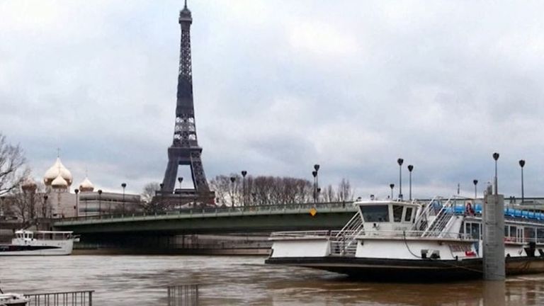 Seine bursts its banks as river swells in Paris