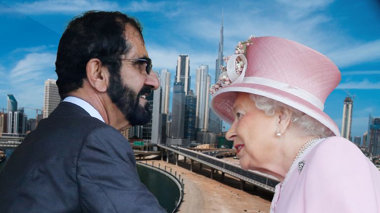 The rule of Dubai, Sheikh Mohammed bin Rashid al Maktoum, meets the Queen every summer at Ascot and other races