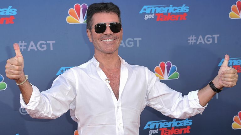 Simon Cowell sur le tapis rouge de la saison 15 de America's Got Talent en mars 2020. Photo: AP
