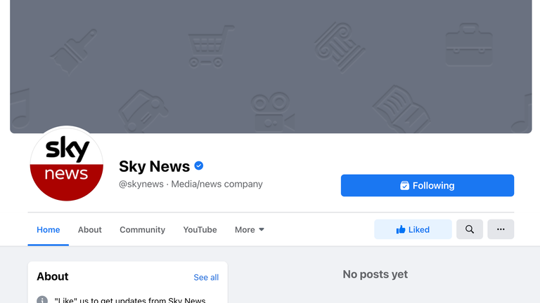 The block also impacted Sky News UK