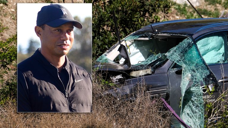 Tiger Woods: LA sheriff says car crash 'purely an accident' and golfer 'was not drunk' | US News | Sky News