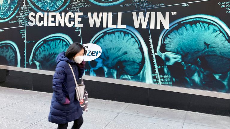 JANUARY 28th 2021: The COVID-19 vaccine made by Pfizer and BioNTech appears to retain its effectiveness against the coronavirus variant mutations that have recently emerged in The United Kingdom and South Africa, according to a press release from the firms. - File Photo by: zz/STRF/STAR MAX/IPx 2020 12/18/20 Pfizer Inc. continues the initial rollout and worldwide distribution of the Pfizer-BioNTech COVID-19 vaccine. Here, a view of Pfizer World Headquarters in Midtown Manhattan, New York City on