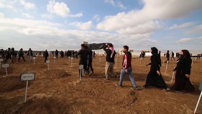 Yazidi Victims Of Islamic State Reburied After Mass Graves Exhumed In