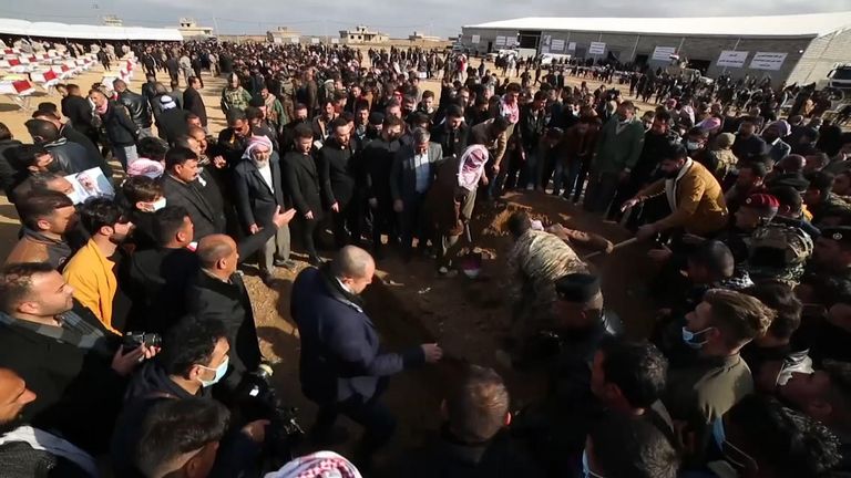 Yazidi funeral in Iraq