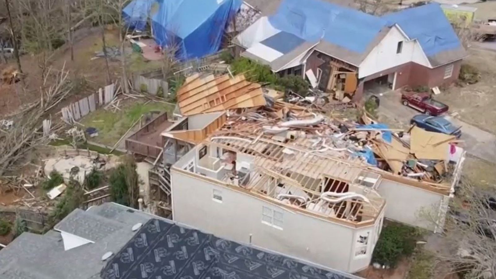 Alabama tornado Drone footage shows destruction after city of