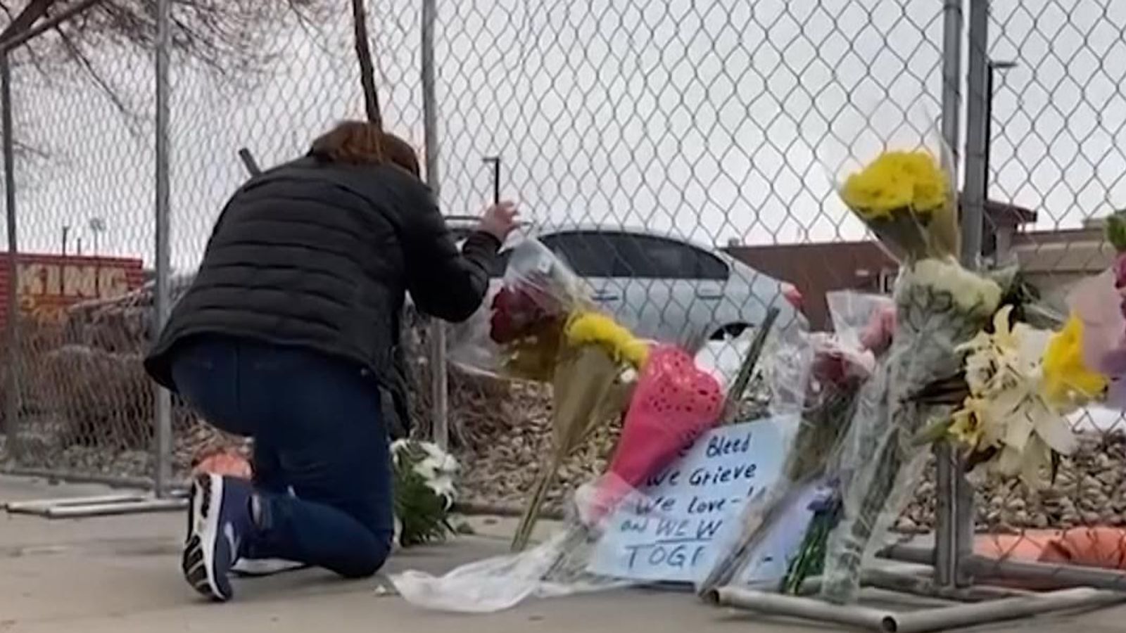 Colorado supermarket shooting Flowers laid to remember victims of mass