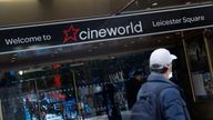 Cineworld blamed a lack of movie releases during the pandemic for its decision to shut screens last October. Pic: AP                                                                                                                          