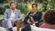 Harry and Meghan's interview with Oprah Winfrey will air on Sunday Pic: CBS