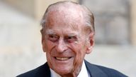 Prince Philip The Duke of Edinburgh at Windsor Castle for a ceremony for the transfer of the Colonel-in-Chief of the Rifles from the Duke to Camilla Duchess of Cornwall, at Windsor Castle, England, Wednesday July 22, 2020. The ceremony will begin at Windsor Castle where the Assistant Colonel Commandant, Major General Tom Copinger-Symes, will offer the salute and thank the Duke for his 67 years of support and service to The Rifles, and their forming and antecedent Regiments. The ceremony will con