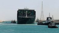 Pic: Suez Canal Authority/Reuters