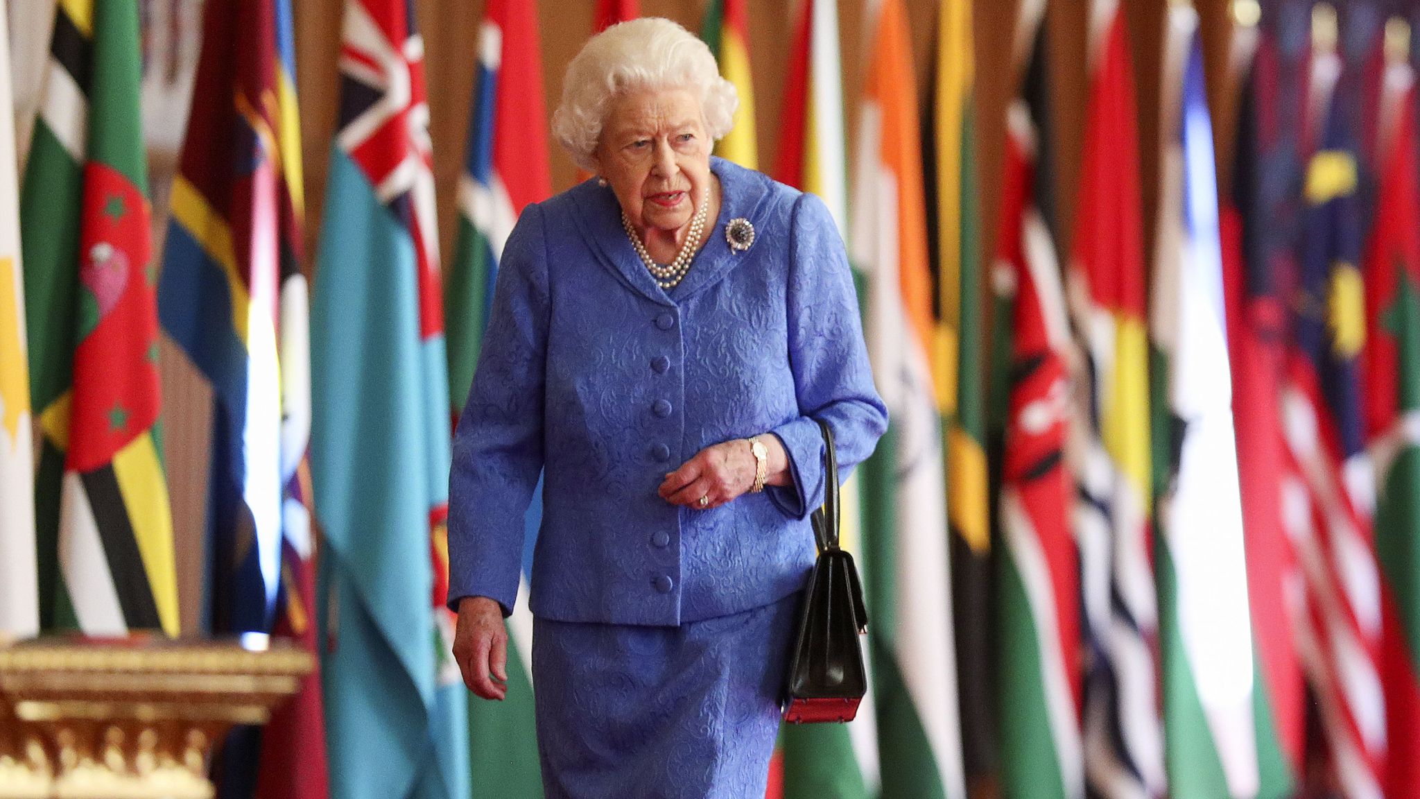 Queen Pictured At Windsor Ahead Of Commonwealth Day Address Celebrating The Union Uk News Sky News