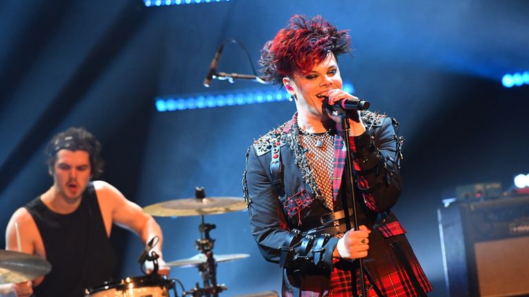 EDITORIAL USE ONLY Yungblud perform during the filming for the Graham Norton Show at BBC Studioworks 6 Television Centre, Wood Lane, London, to be aired on BBC One on Friday evening.