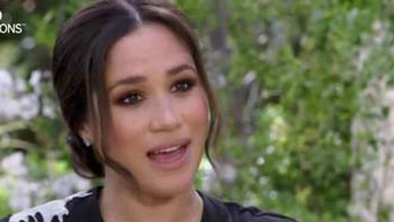Meghan speaks to Oprah Winfrey in teaser clip