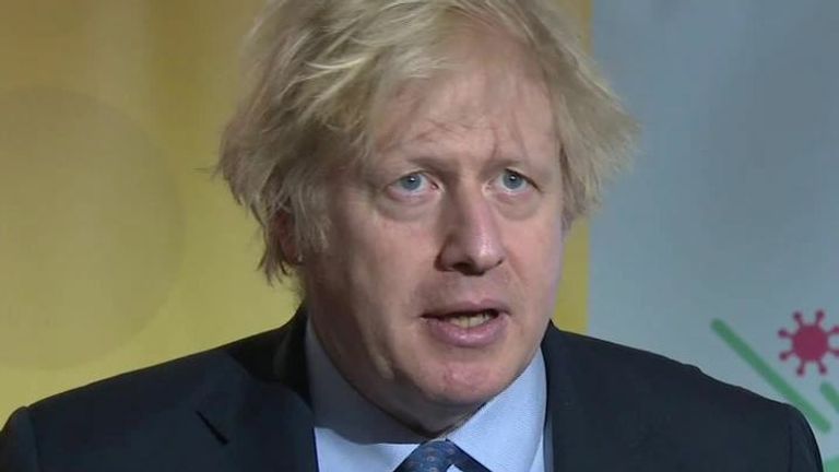 Boris Johnson has praised the NHS during the pandemic and a public sector pay freeze.