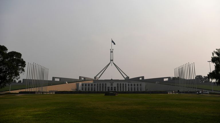 Australia&#39;s Parliament House in Canberra (file pic)