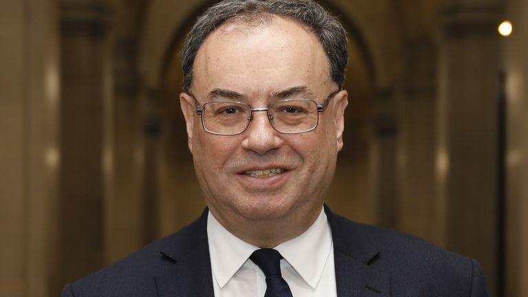 File photo dated 16/3/2020 of the Governor of the Bank of England, Andrew Bailey