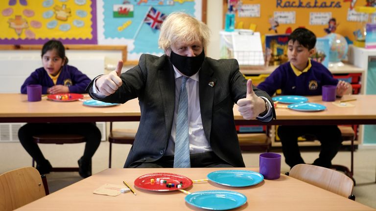 Boris Johnson has hailed the reopening of schools in England as a &#39;truly national effort&#39;