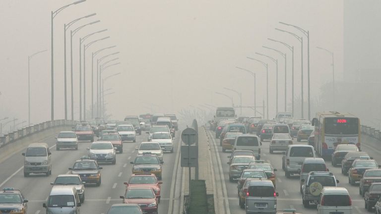 China saw a seven per cent increase in emissions in December 2020 compared with a year earlier.