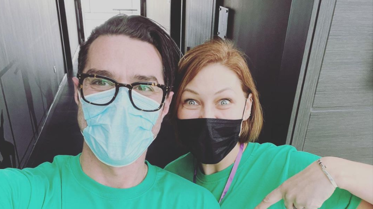 Matt and Emma Willis vaccine qualification. Pic: Instagram/MattWillis