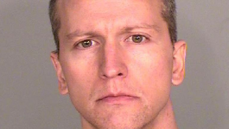 This photo provided by the Ramsey County, Minn., Sheriff&#39;s Office shows former Minneapolis police Officer Derek Chauvin, who was arrested Friday, May 29, 2020, in the Memorial Day death of George Floyd. Chauvin was charged with third-degree murder and second-degree manslaughter after a shocking video of him kneeling for nearly nine minutes on the neck of Floyd, a black man, set off a wave of protests across the country. (Ramsey County Sheriff&#39;s Office via AP)