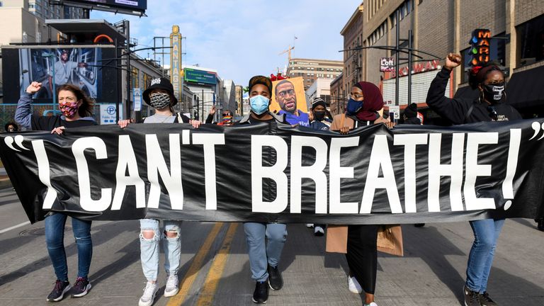 Protesters took to the street the day before jury selection, due to take three weeks, started