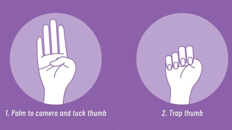 The simple hand signal that lets people know you're in danger - and other  ways to ask for help, UK News