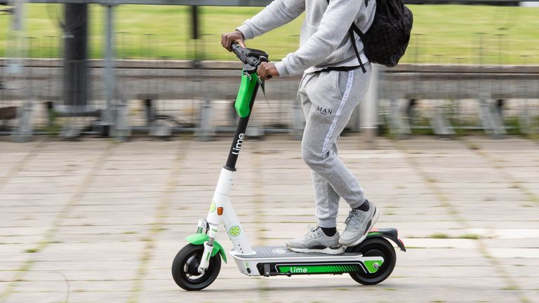 An e-scooter trial is taking place in Milton Keynes
