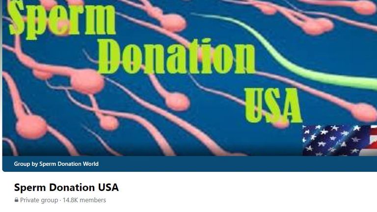 Kyle Gordy says he co-founded the private Facebook group Sperm Donation USA which has nearly 15,000 members