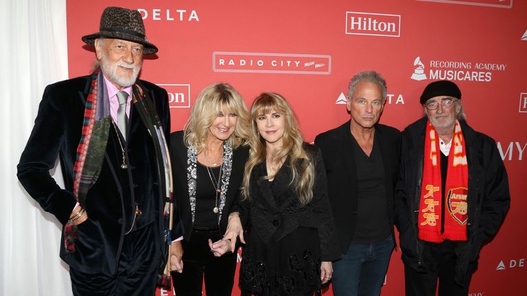 Fleetwood Mac pictured in New York in 2018
