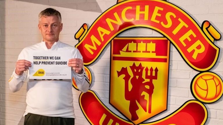 Ole Gunnar Solskjaer is part of the Shining A Light on Suicide campaign 