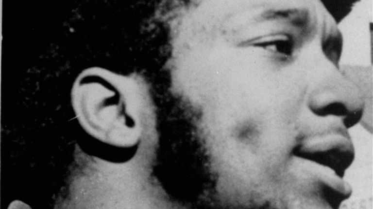 Fred Hampton at a protest rally in Chicago in 1968. Pic: AP