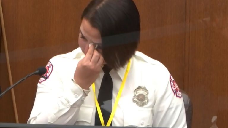 Genevieve Hansen, a firefighter who witnessed the death of George Floyd