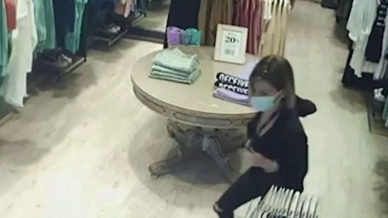 CCTV Shows Woman In Clothes Shop Fleeing Greece Earthquake While Walls ...