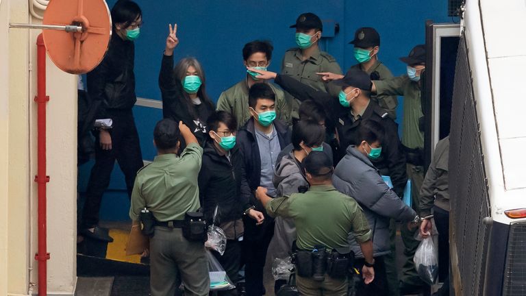 E 47 manifestantes pró-democracia foram detidos no início desta semana, embora 15 deles tenham sido libertados sob fiança.  Foto: AP