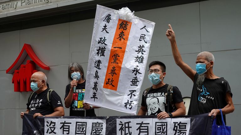 Des manifestations en faveur de la démocratie ont balayé Hong Kong ces dernières années alors que les tensions montaient entre les citoyens et Pékin.