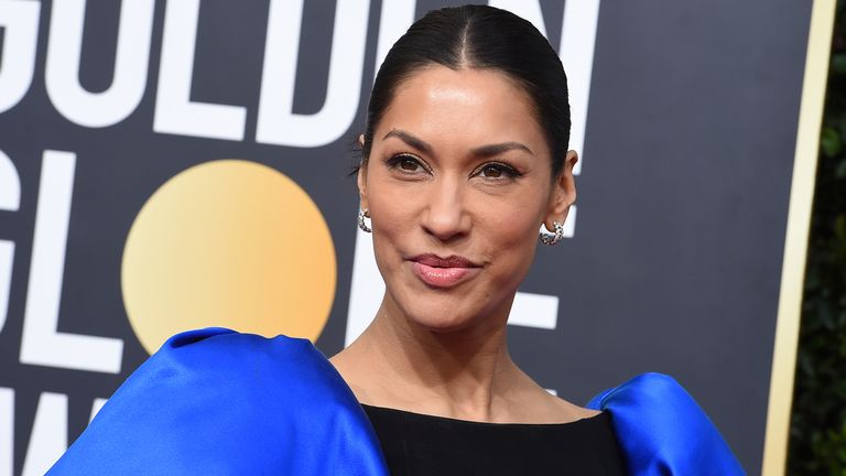 Actress Janina Gavankar has defended Meghan. Pic: Jordan Strauss/Invision/AP