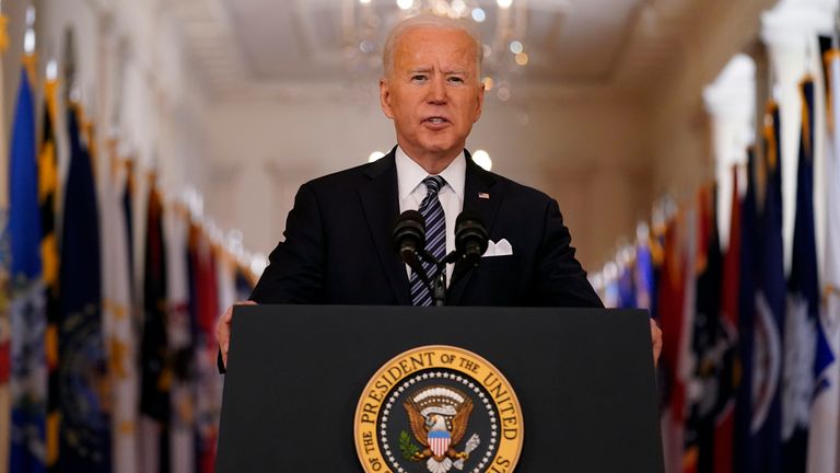 Joe Biden said that his target of  100m vaccines in his 100 days in office will instead be reached by his 60th day