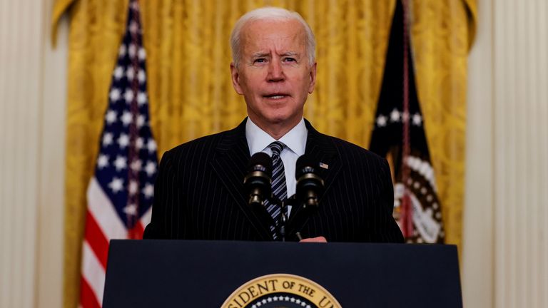 Joe Biden says that 100 million Americans will have been vaccinated by Friday