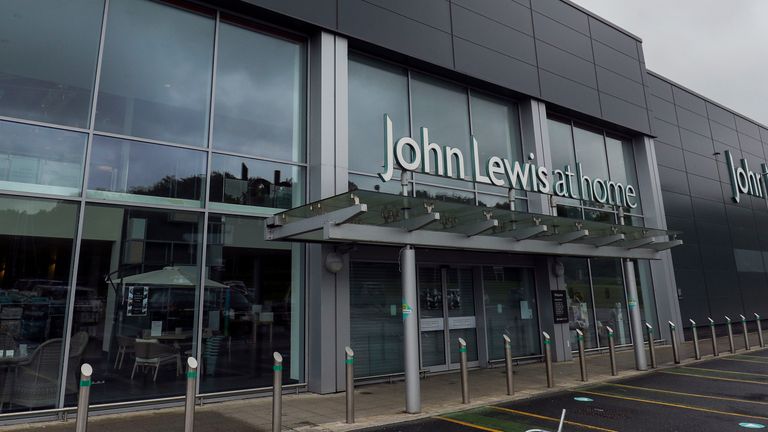 The John Lewis At Home store in Swindon which due to close 9/7/20