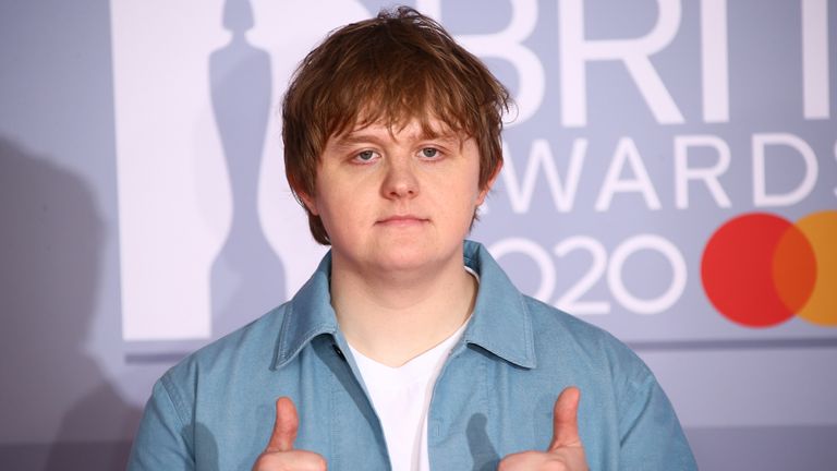 Lewis Capaldi at the Brit Awards 2020 in London. Pic: AP