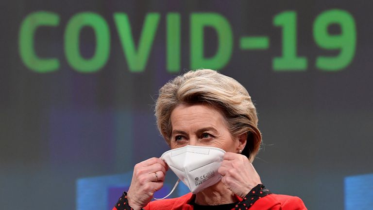 La présidente de la Commission européenne, Ursula von der Leyen