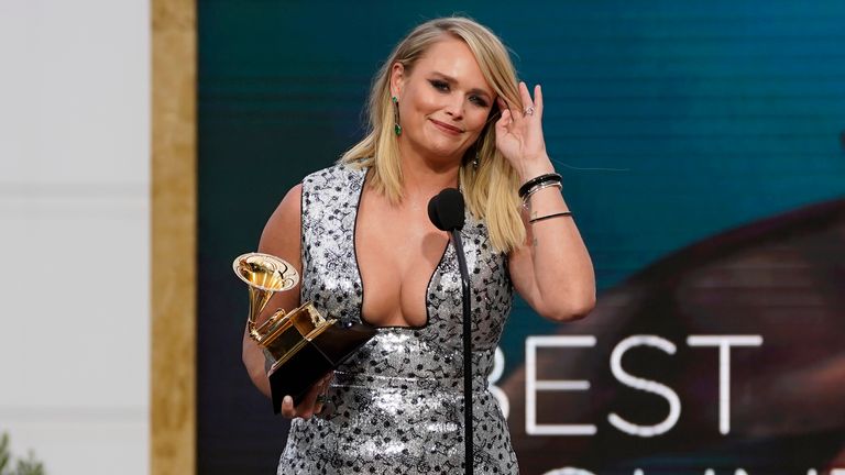 Miranda Lambert took the award for best country album this year. Pic: AP