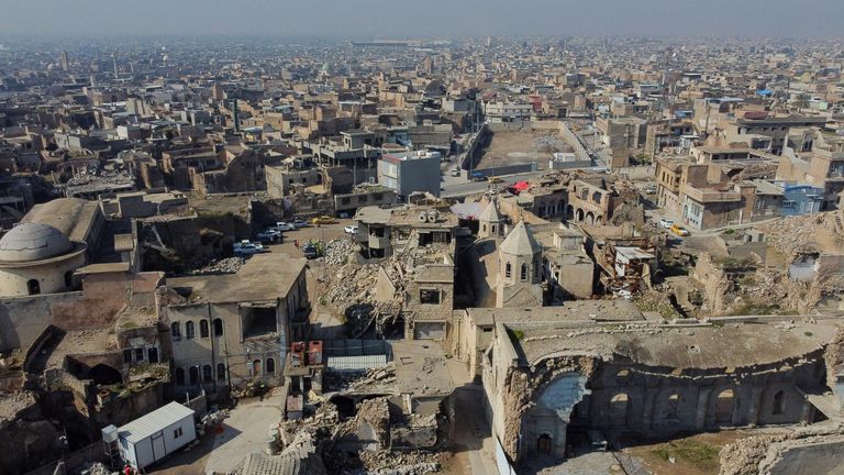 The Pope will visit the city of Mosul which was the capital of the so-called Islamic State