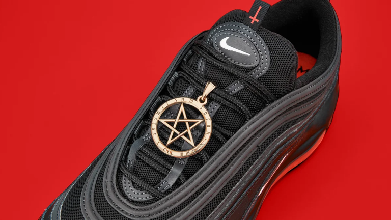 nike demon shoes blood