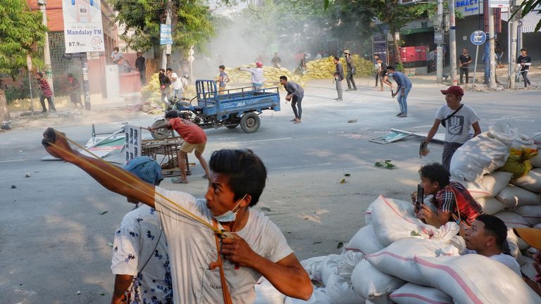 Civilians and members of the security forces have clashed, leaving at least 38 protesters dead