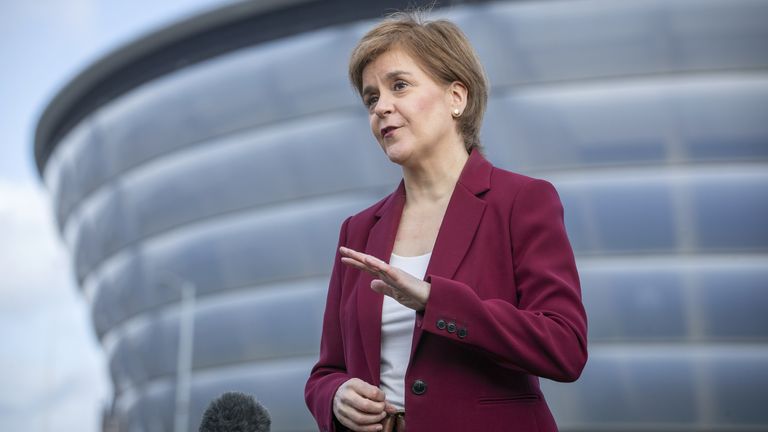 First Minister Nicola Sturgeon, leader of the Scottish National Party