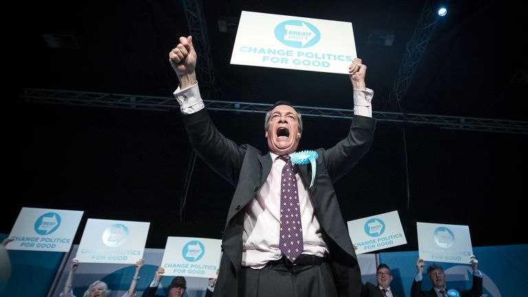 Mr Farage lobbied the government on its handling of Brexit negotiations as Brexit Party leader