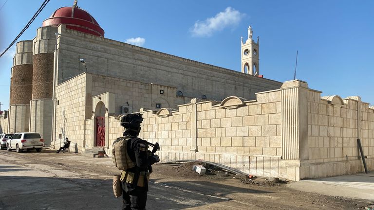 The pope will visit the Immaculate Conception Church in Qaraqosh