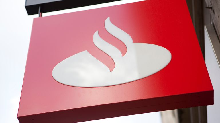 Santander UK employs just shy of 22,000 people. Pic: AP