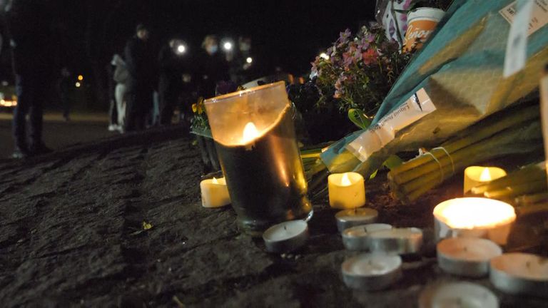 People across the country took part in a candlelit vigil for Sarah Everard on Saturday night
